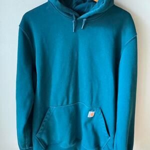Carhartt Emerald Green (Greenstone) Rain Defender Hoodie - Size L Tall
